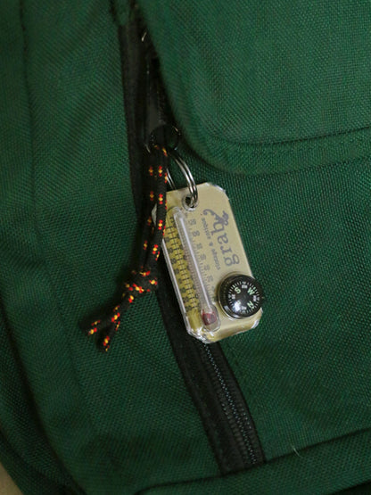 GRAB オリジナル SUN CO 別注 USA製 THERM-O-COMPASS / 新品 未使用 小物 温度計 方位磁針 ZIP-O-GAGE キーホルダー コンパス アウトドア