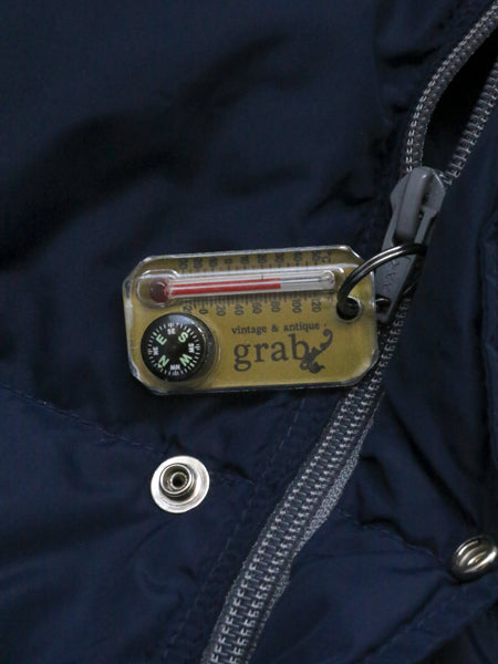 GRAB オリジナル SUN CO 別注 USA製 THERM-O-COMPASS / 新品 未使用 小物 温度計 方位磁針 ZIP-O-GAGE キーホルダー コンパス アウトドア