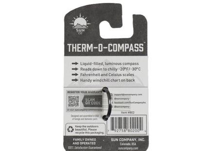 GRAB オリジナル SUN CO 別注 USA製 THERM-O-COMPASS / 新品 未使用 小物 温度計 方位磁針 ZIP-O-GAGE キーホルダー コンパス アウトドア