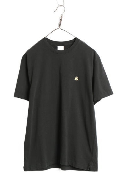 ブルックスブラザーズ 半袖 Tシャツ メンズ L カットソー ワンポイント コットン シンプル クルーネック 無地 トップス ボックス ブラック