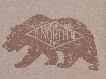 ノースフェイス プリント スウェット フード パーカー メンズ L / アウトドア 裏起毛 プルオーバー トレーナー ベア イラスト グラフィック