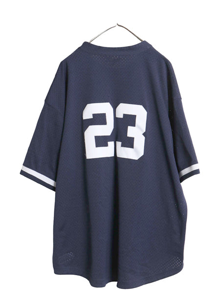 ヤンキース ベースボール シャツ メンズ XXXL / MLB オフィシャル ミッチェルアンドネス 大リーグ ユニフォーム プルオーバー 大きいサイズ