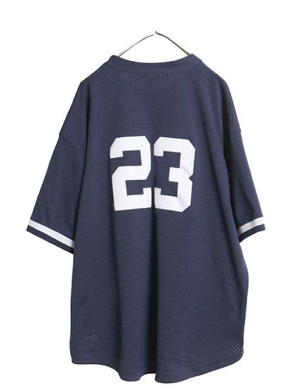 ヤンキース ベースボール シャツ メンズ XXXL / MLB オフィシャル ミッチェルアンドネス 大リーグ ユニフォーム プルオーバー 大きいサイズ
