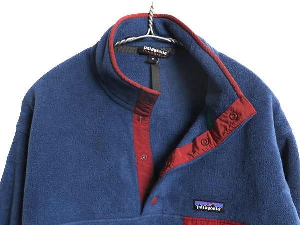 パタゴニア ライトウェイト シンチラ スナップT メンズ M 古着 18年製 アウトドア フリース プルオーバー ジャケット ブルゾン ハイネック