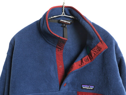 パタゴニア ライトウェイト シンチラ スナップT メンズ M 古着 18年製 アウトドア フリース プルオーバー ジャケット ブルゾン ハイネック