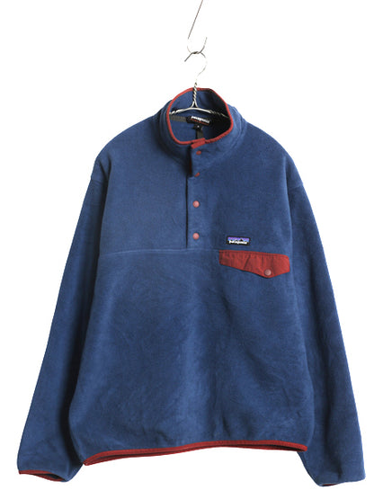 パタゴニア ライトウェイト シンチラ スナップT メンズ M 古着 18年製 アウトドア フリース プルオーバー ジャケット ブルゾン ハイネック