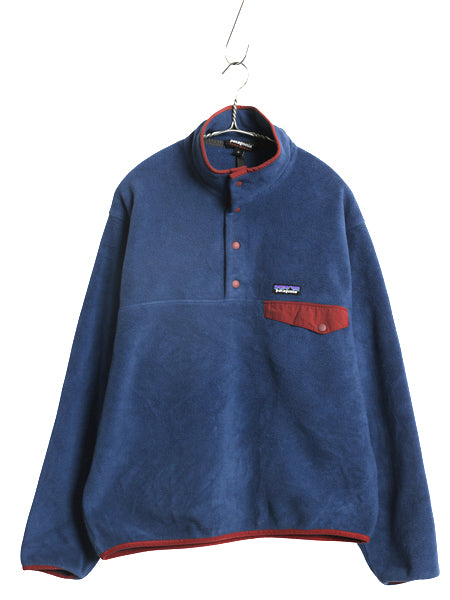 パタゴニア ライトウェイト シンチラ スナップT メンズ M 古着 18年製 アウトドア フリース プルオーバー ジャケット ブルゾン ハイネック