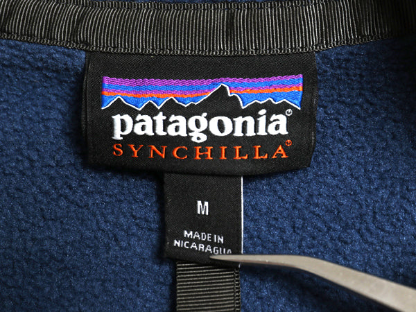 パタゴニア ライトウェイト シンチラ スナップT メンズ M 古着 18年製 アウトドア フリース プルオーバー ジャケット ブルゾン ハイネック
