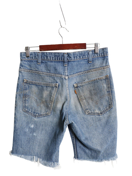 70s USA製 ★ リーバイス 646 カットオフ デニム ショーツ パンツ メンズ 33 ヴィンテージ ジーンズ ジーパン ショートパンツ オレンジタブ