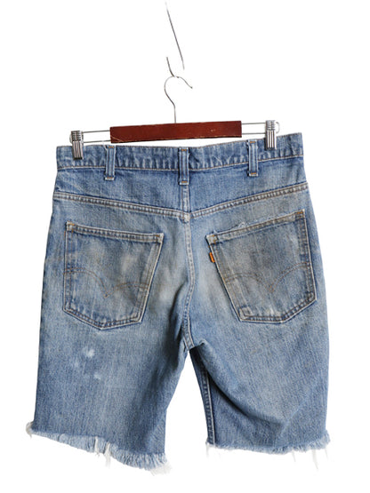70s USA製 ★ リーバイス 646 カットオフ デニム ショーツ パンツ メンズ 33 ヴィンテージ ジーンズ ジーパン ショートパンツ オレンジタブ