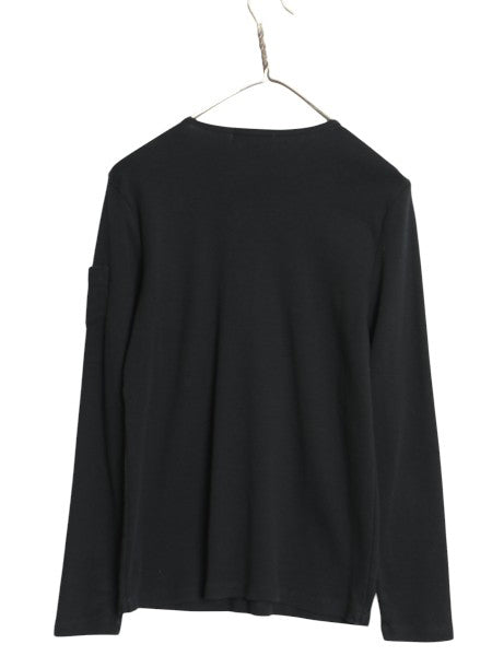 00s ローレン ラルフローレン 長袖 Tシャツ レディース L / オールド ロンT コットン ストレッチ リブ編み カットソー ロングスリーブ 黒