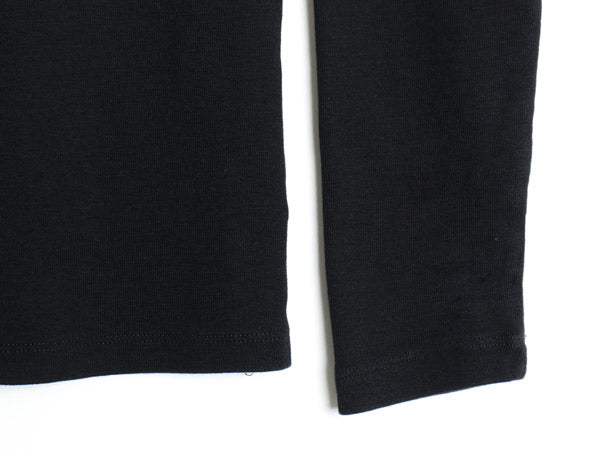00s ローレン ラルフローレン 長袖 Tシャツ レディース L / オールド ロンT コットン ストレッチ リブ編み カットソー ロングスリーブ 黒