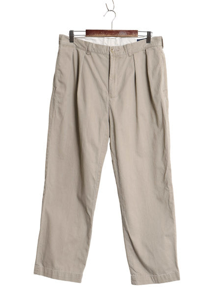 ポロ ラルフローレン チノ パンツ メンズ 34 30 / CLASSIC FIT コットン ツータック ストレート チノパン ボトムス スラックス ベージュ