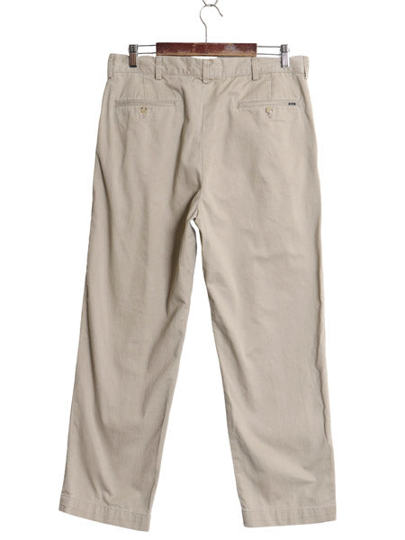 ポロ ラルフローレン チノ パンツ メンズ 34 30 / CLASSIC FIT コットン ツータック ストレート チノパン ボトムス スラックス ベージュ