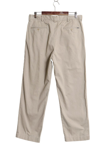 ポロ ラルフローレン チノ パンツ メンズ 34 30 / CLASSIC FIT コットン ツータック ストレート チノパン ボトムス スラックス ベージュ