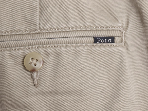 ポロ ラルフローレン チノ パンツ メンズ 34 30 / CLASSIC FIT コットン ツータック ストレート チノパン ボトムス スラックス ベージュ