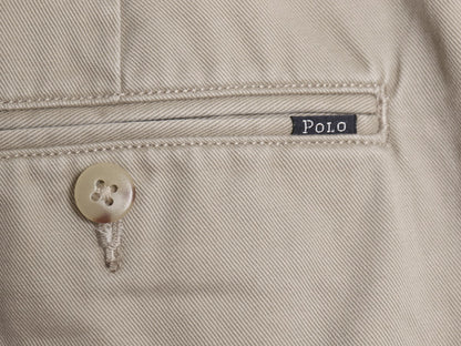 ポロ ラルフローレン チノ パンツ メンズ 34 30 / CLASSIC FIT コットン ツータック ストレート チノパン ボトムス スラックス ベージュ