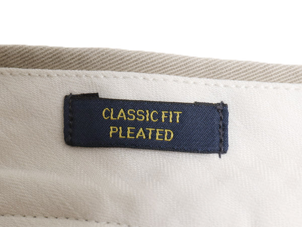 ポロ ラルフローレン チノ パンツ メンズ 34 30 / CLASSIC FIT コットン ツータック ストレート チノパン ボトムス スラックス ベージュ