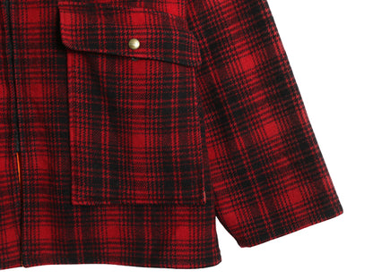 80s USA製 エルエルビーン リバーシブル ハンティング ジャケット メンズ XL / ヴィンテージ チェック ウール ブルゾン ジャンパー 赤 黒