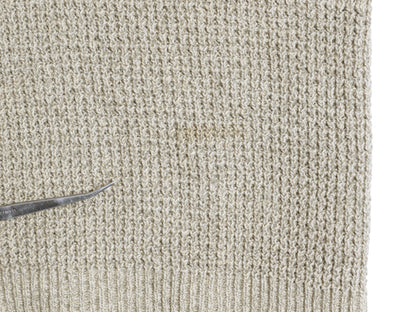 00s ポロスポーツ ラルフローレン Vネック ニット ベスト メンズ L オールド ポロ コットン リネン ワッフル セーター プルオーバー 重ね着