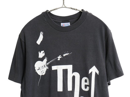 80s USA製 The Who イラスト プリント ツアー Tシャツ メンズ L 小さめ M 程 / ヴィンテージ オフィシャル バンド ロック モッズ 当時物 黒