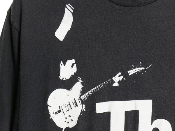 80s USA製 The Who イラスト プリント ツアー Tシャツ メンズ L 小さめ M 程 / ヴィンテージ オフィシャル バンド ロック モッズ 当時物 黒