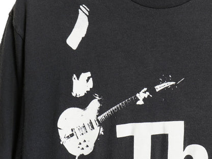80s USA製 The Who イラスト プリント ツアー Tシャツ メンズ L 小さめ M 程 / ヴィンテージ オフィシャル バンド ロック モッズ 当時物 黒