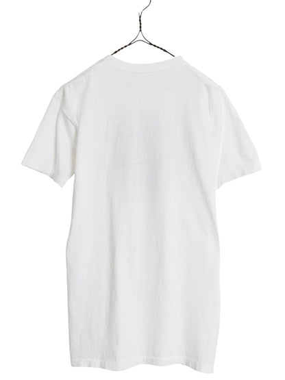 60s USA製 ★ BSA ボーイスカウト 染込み プリント Tシャツ メンズ L 小さめ M 程 ヴィンテージ 当時物 シングルステッチ 100% コットン 白