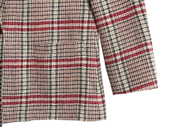 70s USA製 ペンドルトン ツイード テーラード ジャケット レディース L 程/ ヴィンテージ チェック ウール ブレザー マルチカラー トラッド