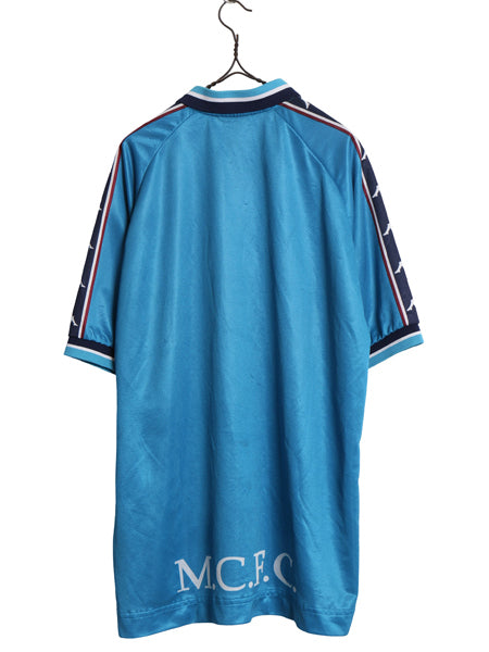 90s イギリス製 ☆ KAPPA マンチェスター シティ サッカー ユニフォーム メンズ XL / 97 98 当時物 オールド プレミアリーグ フットボール