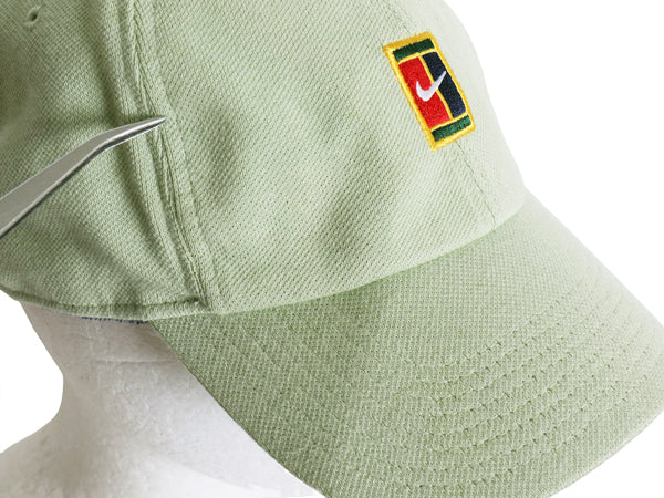 ナイキ ヘリテージ 86 刺繍 ベースボール キャップ フリーサイズ 帽子 テニス コート ワンポイント シンプル グリーン スポーツ スウッシュ