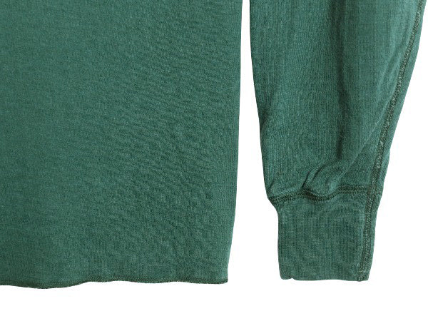 80s USA製 エルエルビーン ヘンリーネック 長袖 Tシャツ メンズ L 古着 ヴィンテージ ロンT アンダーシャツ ロングスリーブ 2レイヤー 無地