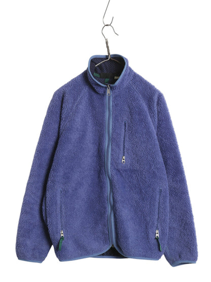 90s USA製 ★ パタゴニア レトロ カーディガン メンズ M / 古着 オールド パイル フリース ジャケット フルジップ ブルゾン アウトドア 青