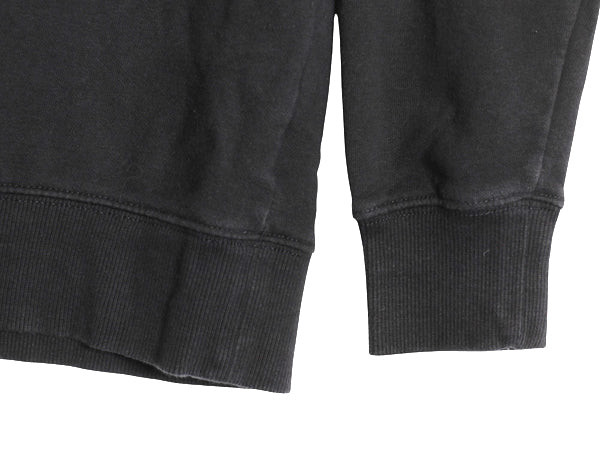 ノースフェイス ロゴ 刺繍 スウェット レディース М / 古着 裏起毛 トレーナー アウトドア クルーネック シンプル トップス 薄手 ブラック