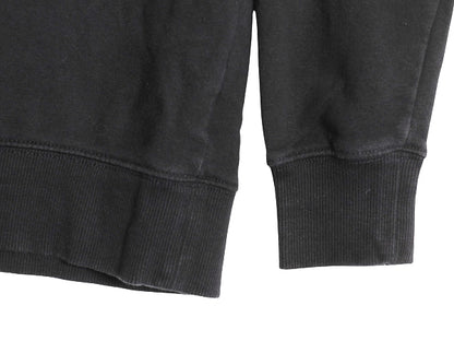 ノースフェイス ロゴ 刺繍 スウェット レディース М / 古着 裏起毛 トレーナー アウトドア クルーネック シンプル トップス 薄手 ブラック