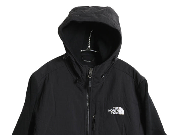 ノースフェイス フード付き デナリ ジャケット レディース L / アウトドア フリース ナイロン パーカー ジャンパー フルジップ ブルゾン 黒