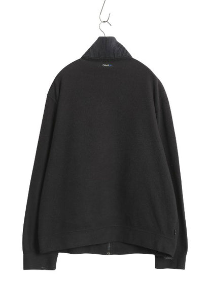 90s ポロ ラルフローレン フルジップ フリース ジャケット メンズ XL / オールド ハイネック テック アウトドア ブルゾン 大きいサイズ 黒