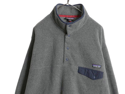 パタゴニア ライトウェイト シンチラ スナップT メンズ L 15年製 アウトドア フリース プルオーバー ジャケット ブルゾン ハイネック 企業