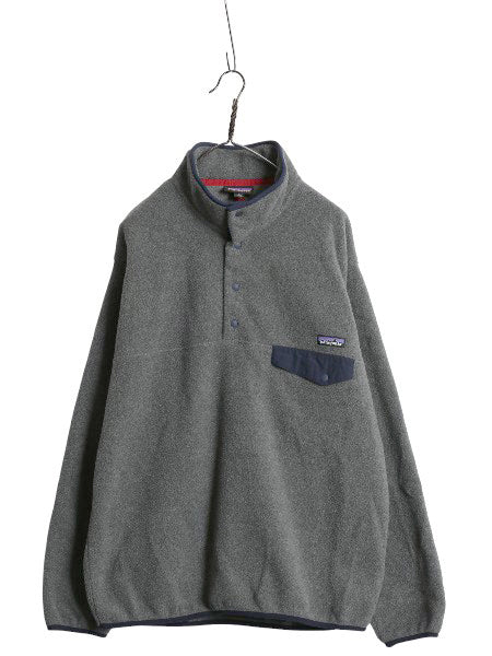 パタゴニア ライトウェイト シンチラ スナップT メンズ L 15年製 アウトドア フリース プルオーバー ジャケット ブルゾン ハイネック 企業