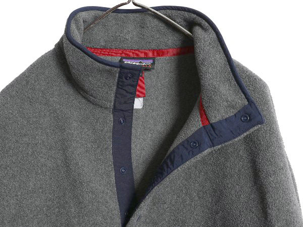 パタゴニア ライトウェイト シンチラ スナップT メンズ L 15年製 アウトドア フリース プルオーバー ジャケット ブルゾン ハイネック 企業