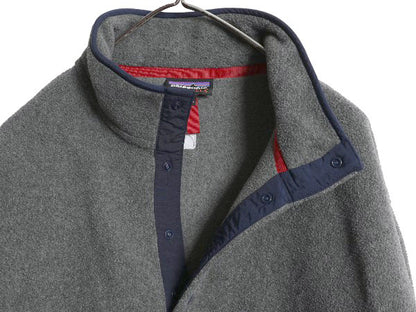 パタゴニア ライトウェイト シンチラ スナップT メンズ L 15年製 アウトドア フリース プルオーバー ジャケット ブルゾン ハイネック 企業