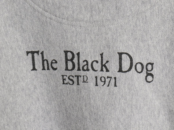 00s The Black Dog ドッグ プリント スウェット フード パーカー メンズ レディース M オールド ヘビーウェイト 裏起毛 トレーナー グレー