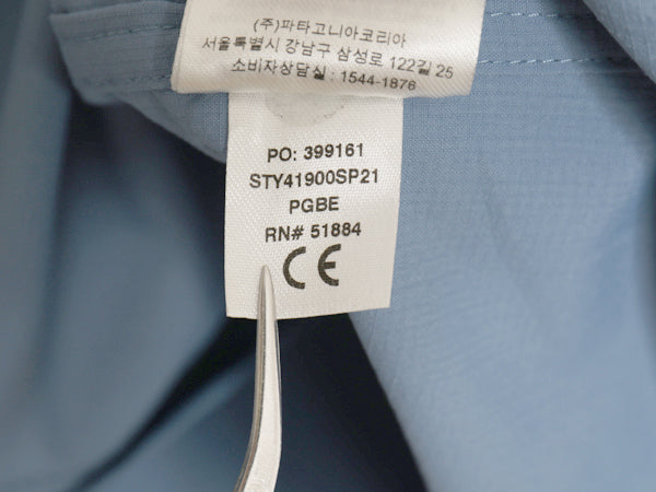 パタゴニア セルフガイデッド ハイク シャツ メンズ XL / 21年製 アウトドア 長袖シャツ ナイロン ボタンダウン 大きいサイズ フィッシング