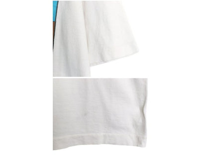 90s USA製 ジョーク アート イラスト プリント 半袖 Tシャツ メンズ XL / オールド グラフィック シングルステッチ 大きいサイズ ホワイト