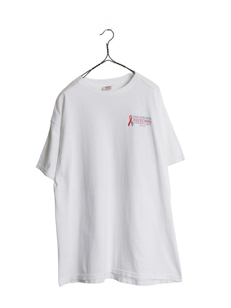 00s ★ エルトンジョン ツアー プリント Tシャツ メンズ XL 程/ オールド 当時物 オフィシャル フォト イラスト バンド 大きいサイズ 白