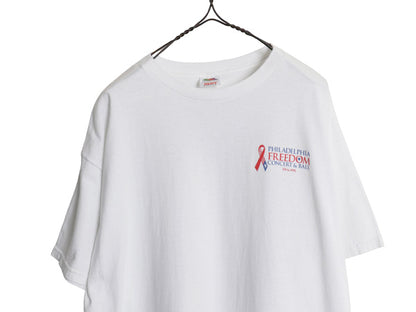 00s ★ エルトンジョン ツアー プリント Tシャツ メンズ XL 程/ オールド 当時物 オフィシャル フォト イラスト バンド 大きいサイズ 白