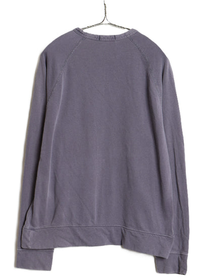 ポロ ラルフローレン スウェット メンズ L 薄手 トレーナー ストレッチ コットン ワンポイント 長袖 Tシャツ ロンT カットソー 裏起毛なし