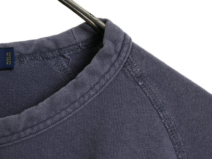 ポロ ラルフローレン スウェット メンズ L 薄手 トレーナー ストレッチ コットン ワンポイント 長袖 Tシャツ ロンT カットソー 裏起毛なし