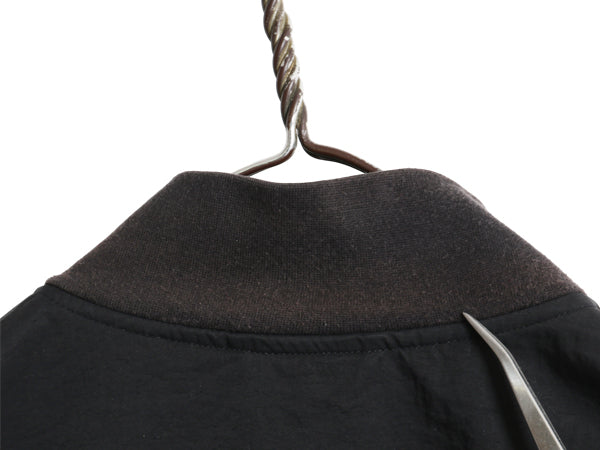 アディダス フルジップ ナイロン トラック ジャケット メンズ M / ウィンドブレーカー ブルゾン ジャンパー トレフォイル 3ライン ブラック