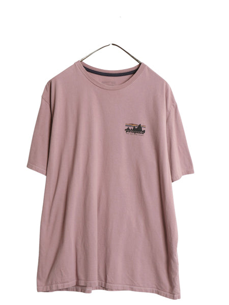 パタゴニア 両面 プリント 半袖 Tシャツ メンズ L 古着 24年製 アウトドア バックプリント グラフィック カットソー オーガニック コットン